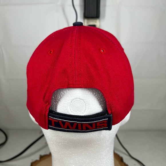 Minnesota Twins Embroidered MLB Red White Blue Logo Baseball Cap Hat Hook Loop - Picture 4 of 8
